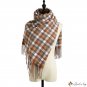 Scarf female autumn and winter warm new plaid scarf British college street wind