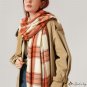 Knitted scarf female British warm imitation cashmere shawl plaid scarf autumn and winter new source