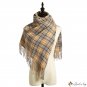 Plaid scarf female autumn and winter new imitation wool shawl ladies warm knitted scarf