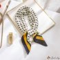 Polka dot striped simulation silk scarf female spring and summer new decorative silk scarf fashion s