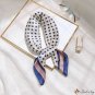 Polka dot striped simulation silk scarf female spring and summer new decorative silk scarf fashion s