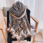 Autumn and winter new bird check print long scarf warm decorative dual-use scarf female out shawl
