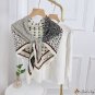 Autumn and winter new polka dot cashew flower square scarf female fashion pressure wrinkle shawl