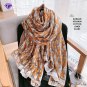 Winter new cotton and linen long scarf female warm beach towel classic print scarf scarf