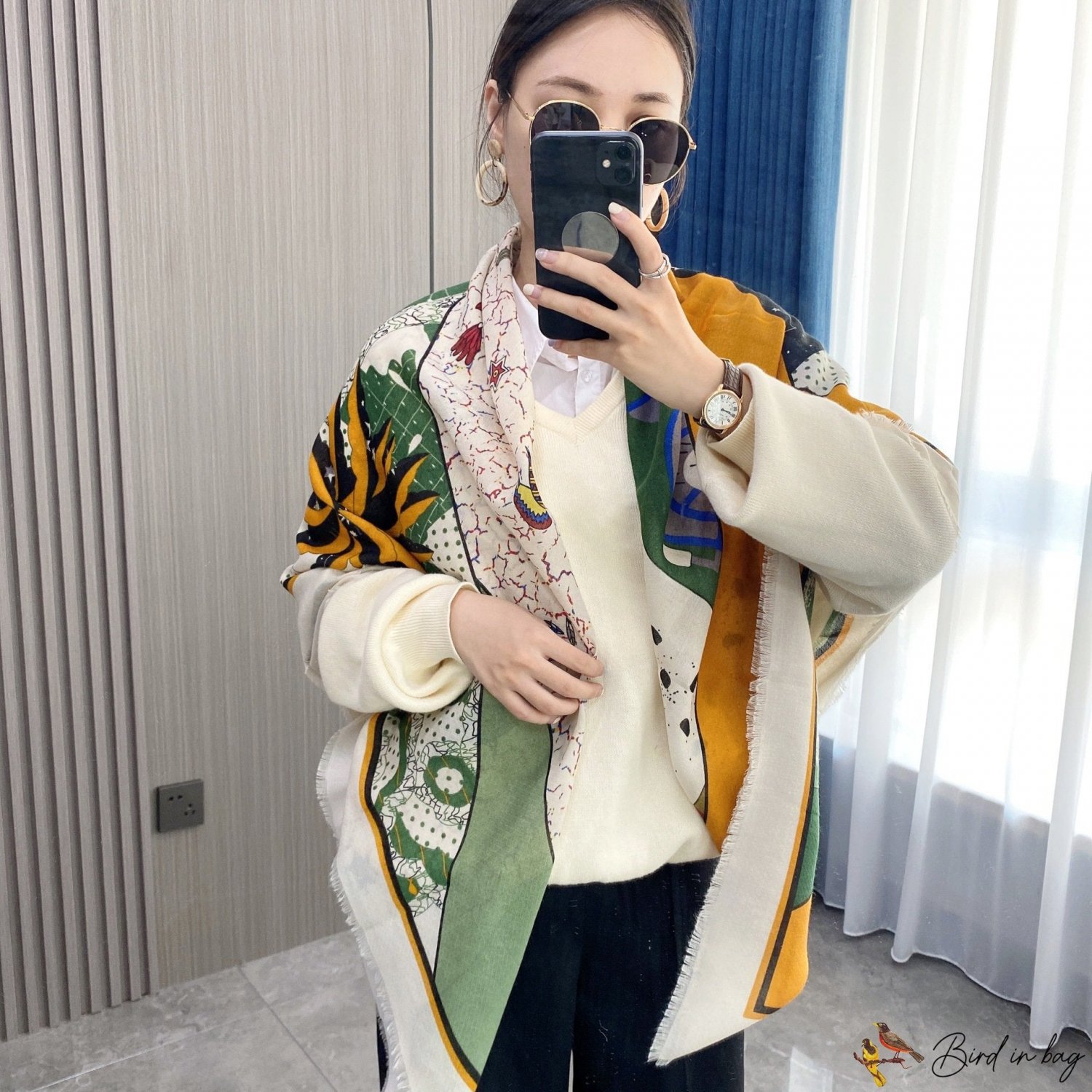 Autumn and winter fashion large square scarf decorative shawl fashion light warm scarf