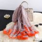 Spring and summer new letter printing you soft yarn long scarf outdoor light beach towel shawl