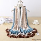 Spring and summer beach shawl beach towel fashion simulation silk scarf warm scarf
