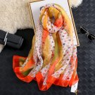 New simulated silk you soft yarn long scarf day love print beach towel decorative shawl