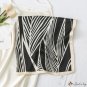 Summer new simulation silk scarf female striped square scarf scarf neck scarf