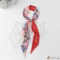 Thin narrow long strip of floating belt elegant simple simulation silk scarf female small neck scarf