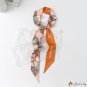 Thin narrow long strip of floating belt elegant simple simulation silk scarf female small neck scarf