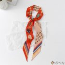 Sweet silk scarf fashion thin narrow long small scarf multifunctional hair tie