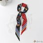 Sweet silk scarf fashion thin narrow long small scarf multifunctional hair tie