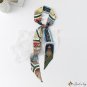 Fashion double layer floating belt French vintage small neck scarf simulation silk scarf