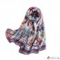 Autumn and winter Chinese wind silk scarf female Spring Festival long warm scarf fashionable atmosph