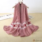 New simulation of silk scarf female fashion thousand bird grid printing new silk satin long scarf sh