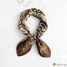 The new simulation silk scarf female fashion cashew flower small square scarf