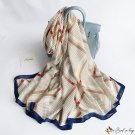 Autumn and winter new messy linen scarf plaid printing beach towel room warm shawl