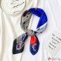 Spring and summer new simulation silk scarf white collar decorative neck scarf hair tie sweet little
