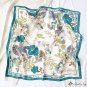 New simulation silk scarf floral print 70cm small square scarf small scarf hair tie