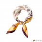 Spring and summer new white-collar small scarf small square scarf female fashion simulation silk sca