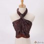 110cm twill large square scarf literary retro silk scarf ladies print decorative shawl