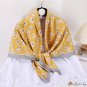 New colorful silk scarf female retro scarf 110cm large square scarf fashion literature decorative ne