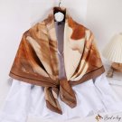 New luxury satin silk scarf 110cm large square scarf ladies scarf printing headscarf shawl scarf