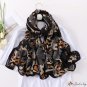 New fall and winter cotton and linen scarf female leopard shawl in the long paragraph fashion warm