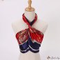 Spring and summer new scarf printing silk scarf women 90cm large square scarf simulation silk printi