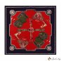 Spring and summer new scarf printing silk scarf women 90cm large square scarf simulation silk printi