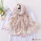 Spring new cotton linen scarf long scarf female thin section printed shawl dual-use silk scarf