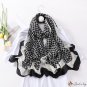 Spring new cotton linen scarf long scarf female thin section printed shawl dual-use silk scarf