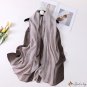 Spring and summer new pressure pleated long scarf imitation cotton linen printing silk scarf women's