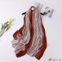 Spring and summer new pressure pleated long scarf imitation cotton linen printing silk scarf women's