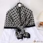 110x110cm twill silk large square scarf literary retro print silk scarf women decorative shawl