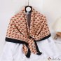 110x110cm twill silk large square scarf literary retro print silk scarf women decorative shawl