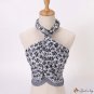 110x110cm twill silk large square scarf literary retro print silk scarf women decorative shawl
