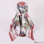 New simulation of silk scarf female 110cm twill large square scarf printing decorative shawl