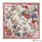 New simulation of silk scarf female 110cm twill large square scarf printing decorative shawl