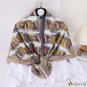 New satin twill silk scarf 110cm large square scarf ladies scarf printing headscarf shawl scarf