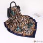 The new scarf leopard print silk scarf women 90cm large square scarf