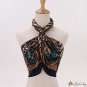 The new scarf leopard print silk scarf women 90cm large square scarf