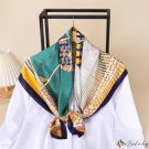 90 * 90cm new silk satin large square scarf silk scarf women's scarf printed headscarf