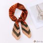 Spring and summer new leopard print small square scarf 70cm printed small silk scarf women's headsca