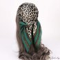 Spring and summer new leopard print small square scarf 70cm printed small silk scarf women's headsca