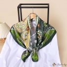 Women's printing silk scarf 90cm new large square scarf printing headscarf imitation silk satin shaw