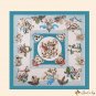 90cm large square scarf silk scarf women's new printed turban imitation silk satin shawl thin sectio