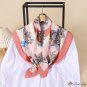 90cm large square scarf silk scarf women's new printed turban imitation silk satin shawl thin sectio