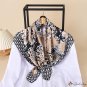 New luxury satin silk scarf 90cm square scarf ladies scarf printing headscarf shawl thin section sca